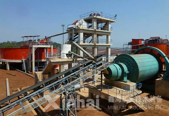 鑫海矿装坦桑尼亚1200t/d金矿选矿厂项目已顺利完成安装调试，现已投入生产运营